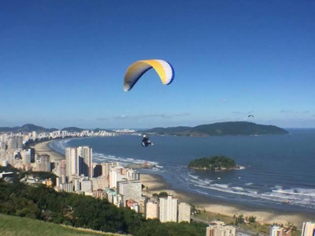 Apartmán Kitinete Frente Ao Mar 1315 São Vicente Exteriér fotografie
