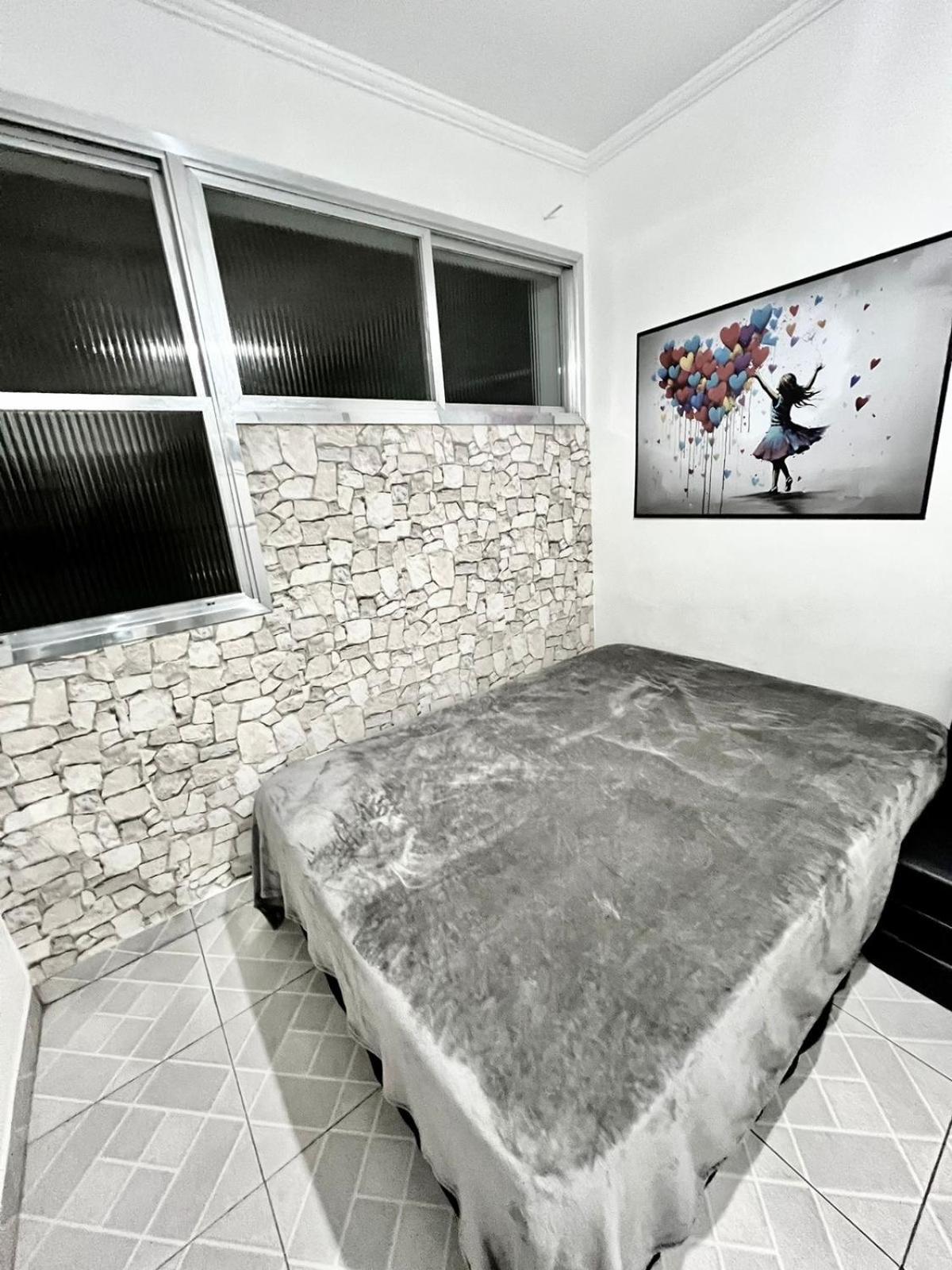 Apartmán Kitinete Frente Ao Mar 1315 São Vicente Exteriér fotografie